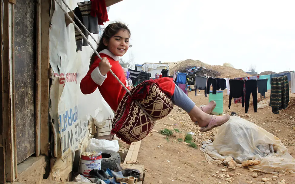 Dieses syrische Flüchtlingsmädchen hat mit ihrer Familie Zuflucht im Libanon gefunden | © UNICEF/Haidar Flüchtlingskind Syrien