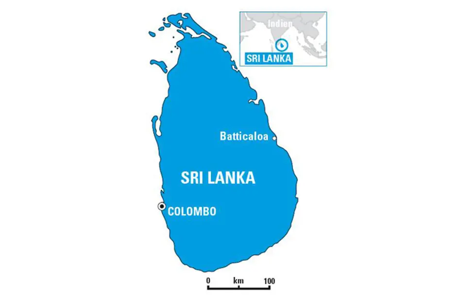 Landkarte Sri Lanka | © UNICEF Sri Lanka: Landkarte
