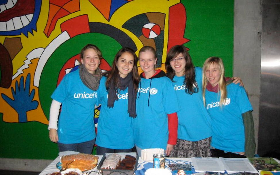 Engagement bei UNICEF: Lisa mit der UNICEF-Hochschulgruppe Dresden