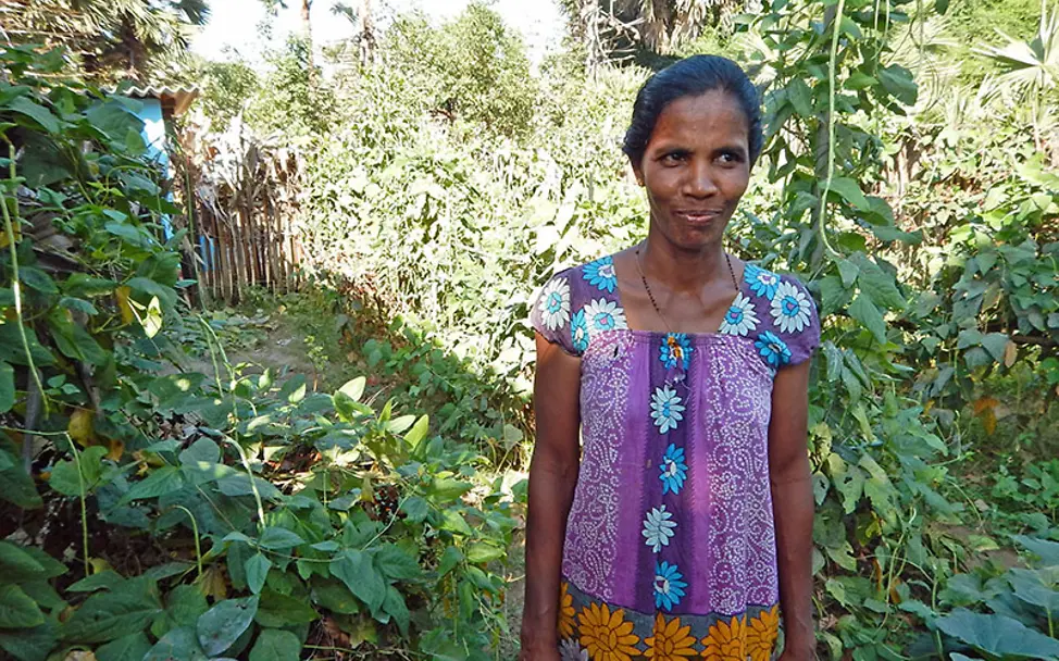 Mithilfe von UNICEF hat sich Mary Rita eine Existenz aufgebaut. | © UNICEF DT/2015/Beate Jung Sri Lanka: UNICEF unterstützt arme Familien finanziell.