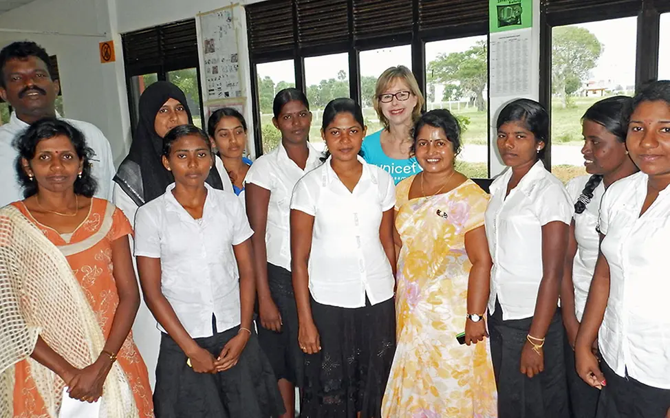 Auszubildende des Mullai TECH Ausbildungszentrums. | © UNICEF DT/2015 Sri Lanka: Auszubildende des Mullai TECH Ausbildungszentrums