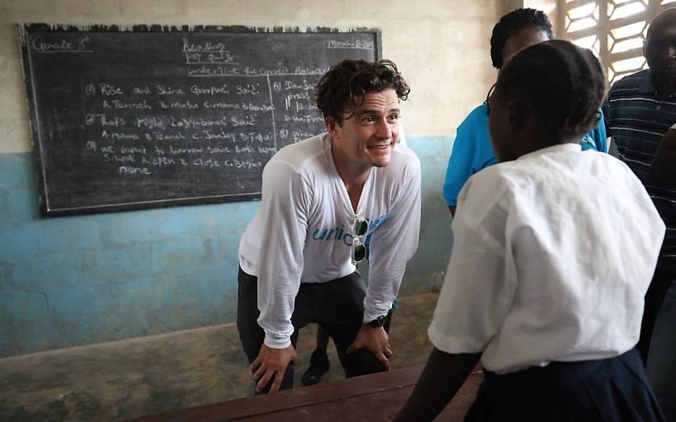 Orlando Bloom Schule Liberia