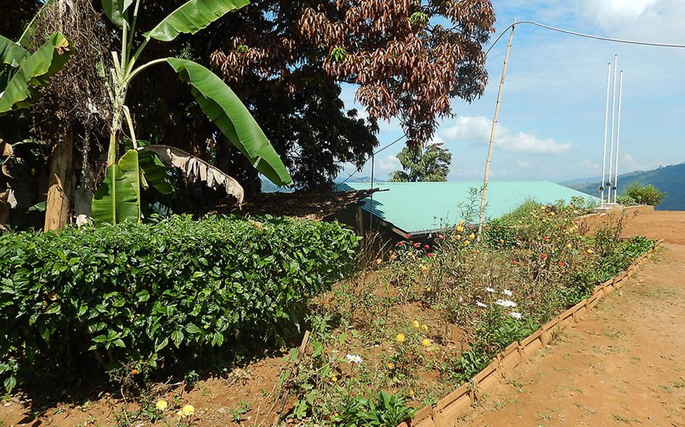 Sri Lanka: Schulgarten der Thispanekanda Schule.