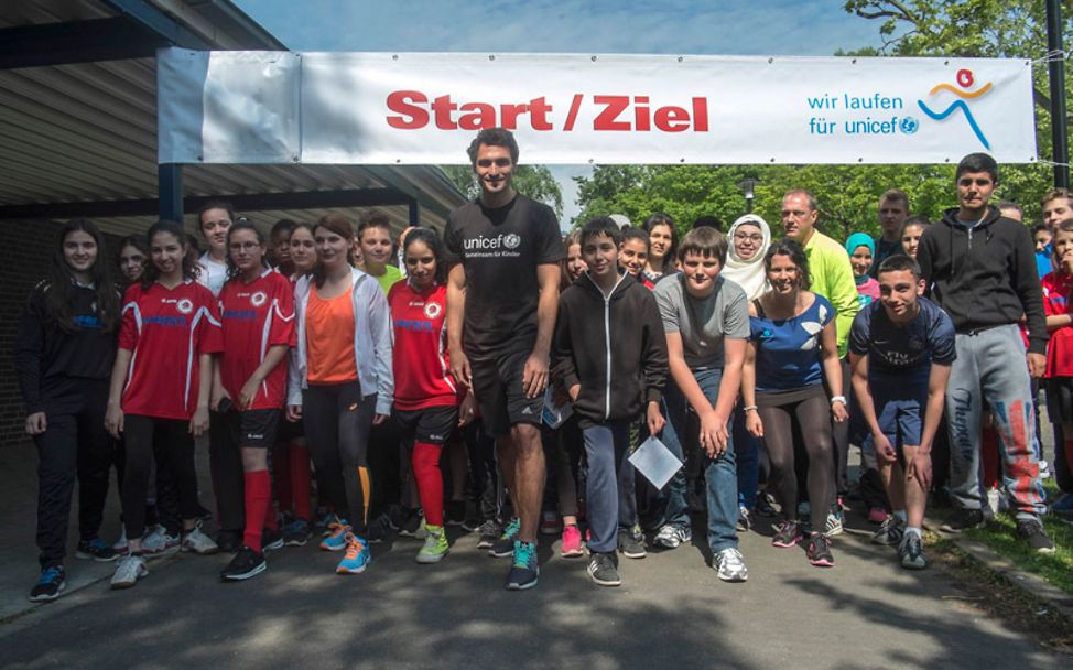 Mats Hummels bei "wir laufen für UNICEF"