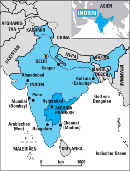 Indien-Karte | UNICEF Indien-Karte