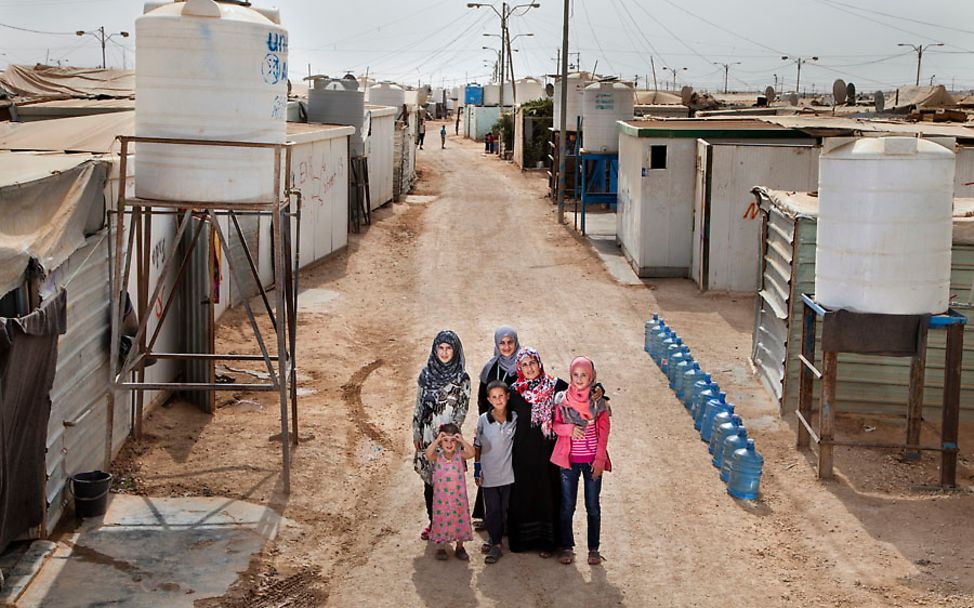 Wasserkonsum im Za'atari-Camp in Jordanien