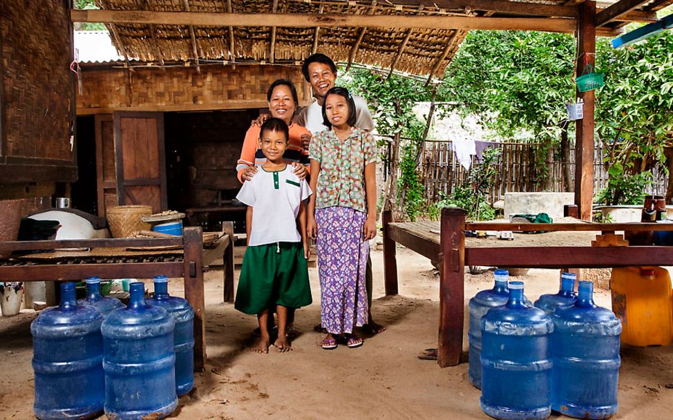 Wasserkonsum in Myanmar