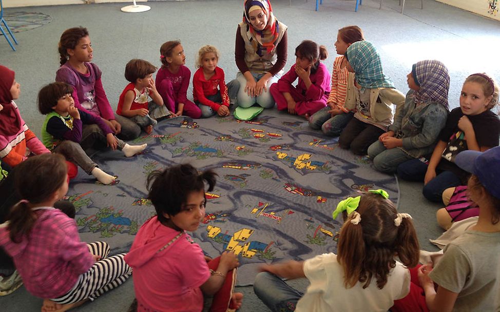 Azraq Camp: UNICEF betreibt mehrere Kinderzentren