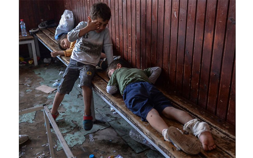 Greek-Macedonian border: Utter despair | © Georgi Licovski/epa