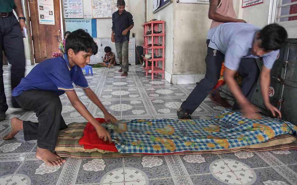 Schutz für Straßenkinder: Im UNICEF-Zentrum in Dhaka